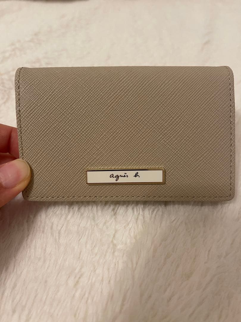未使用！Agnes b. ベージュ 名刺入れ agnes b. - 【美品】agnes b. 名刺入れ カードケース の通販 by Saki's
