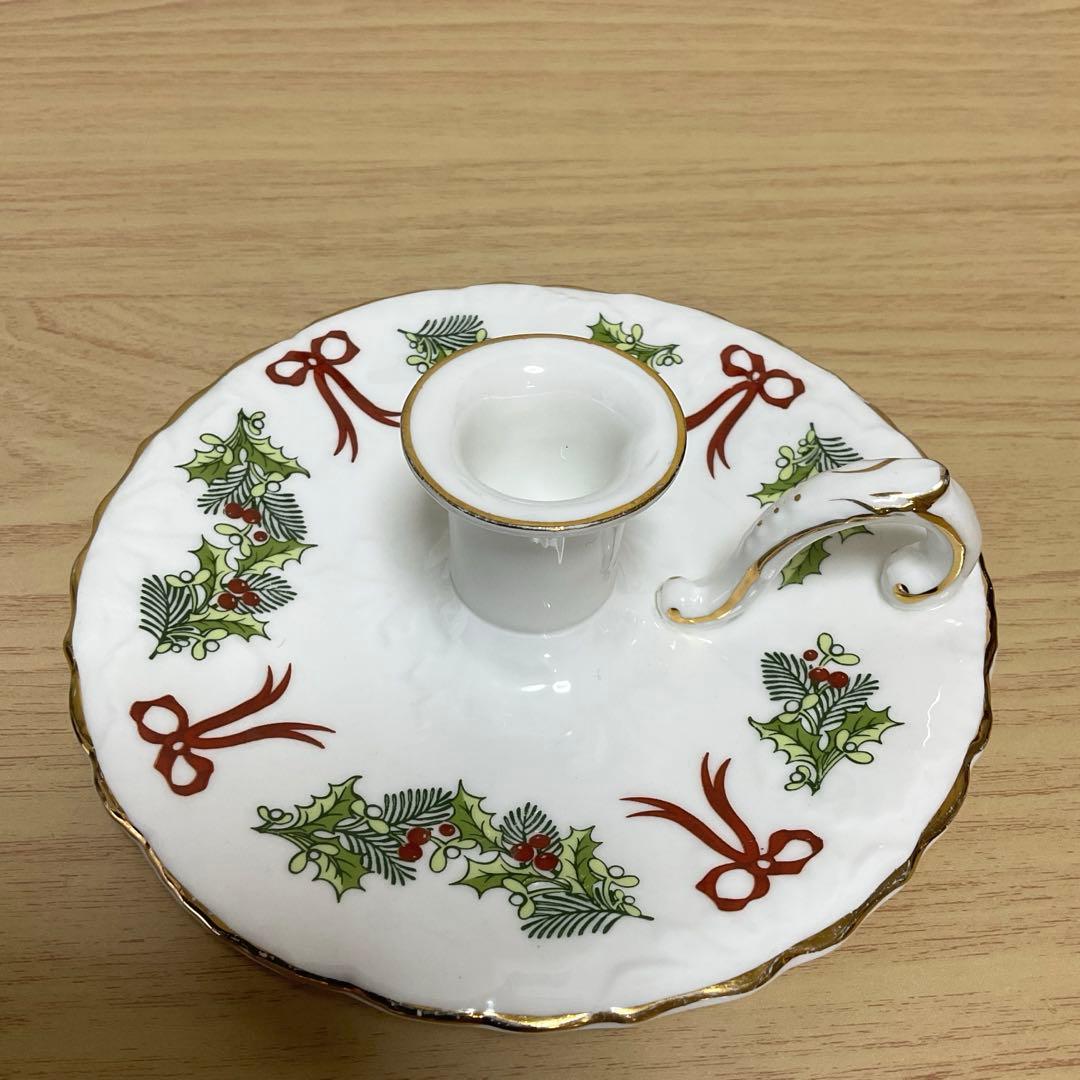 専用　ハマースレイ ホリー　キャンドル スタンド ハマースレイ・ミニキャンドルスタンド - アンティークと薔薇雑貨のお