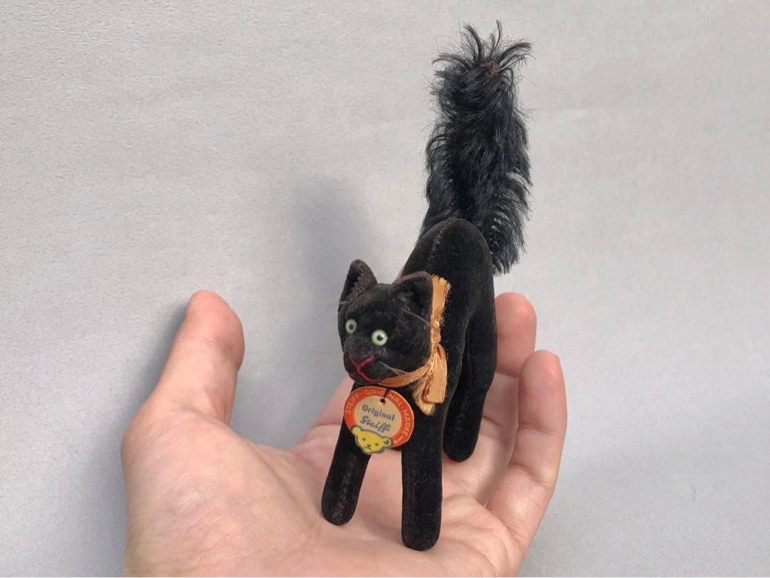 Steiff 猫のトムキャット 最小 黒猫 - メルカリ