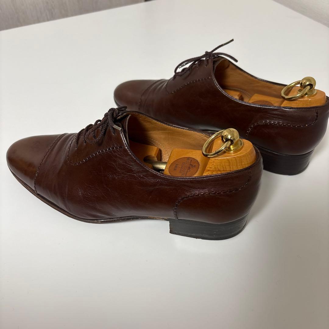 希少 ハンドメイド タニノクリスチー ダークブラウン スキンステッチ 6