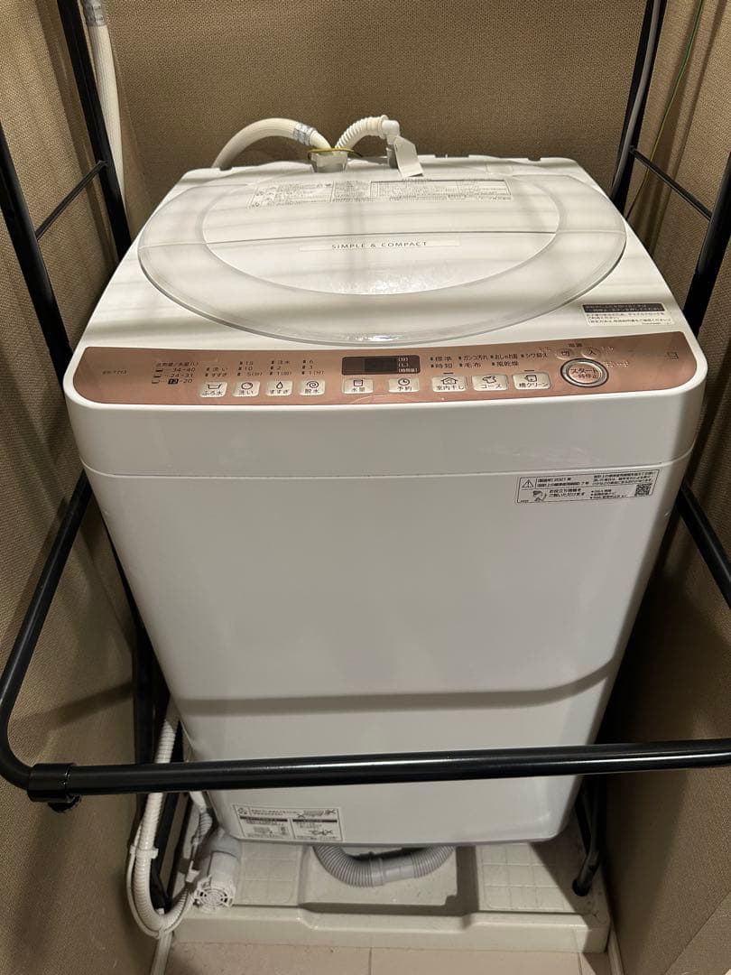 【SHARP】 シャープ 全自動電機洗濯機 ES-T713 SHARP 全自動洗濯機 ES-T713-T （ブラウン） 洗濯機本体 - 最安値