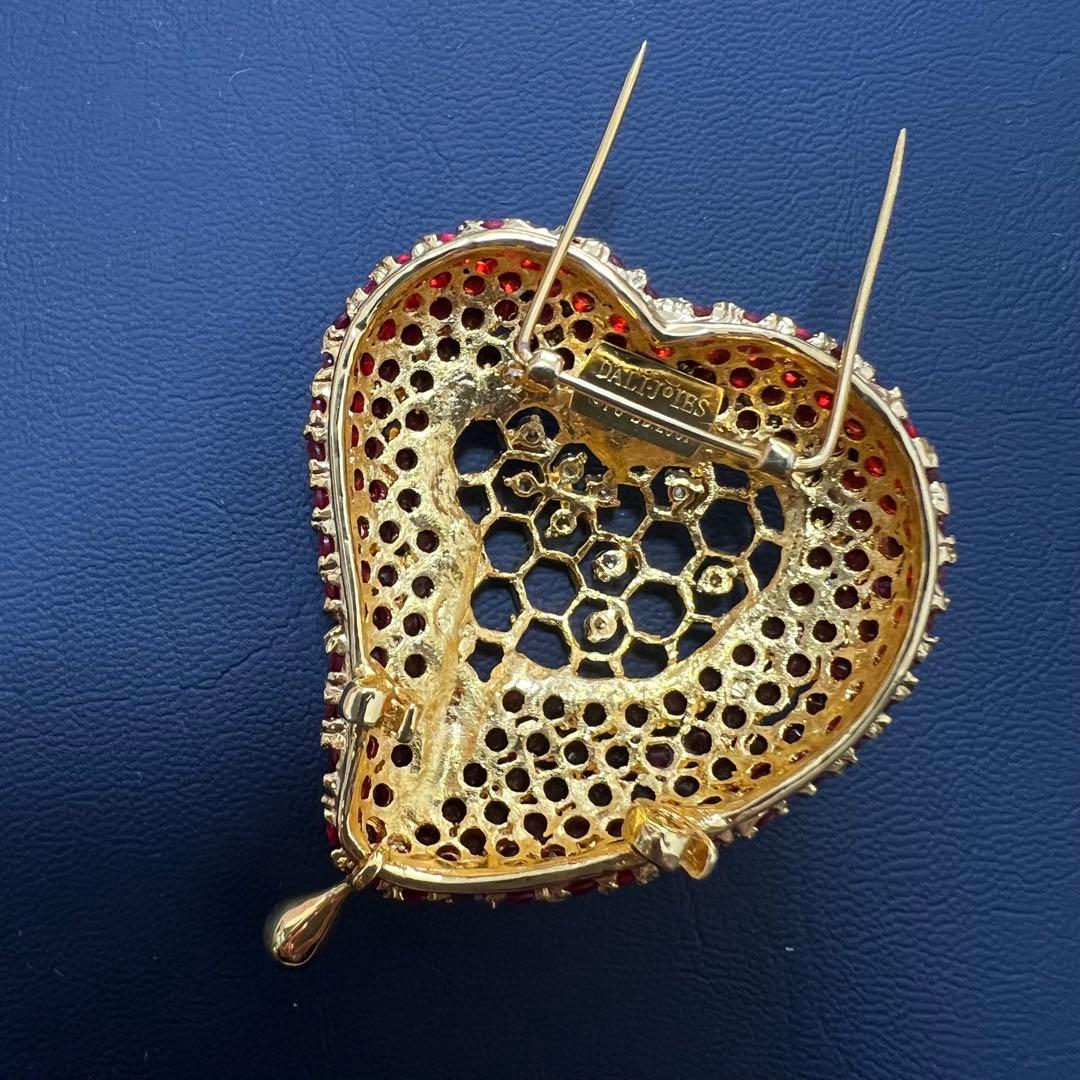 未使用DALI JOIES ハートブローチ♡サルバドールダリ レプリカ 希少