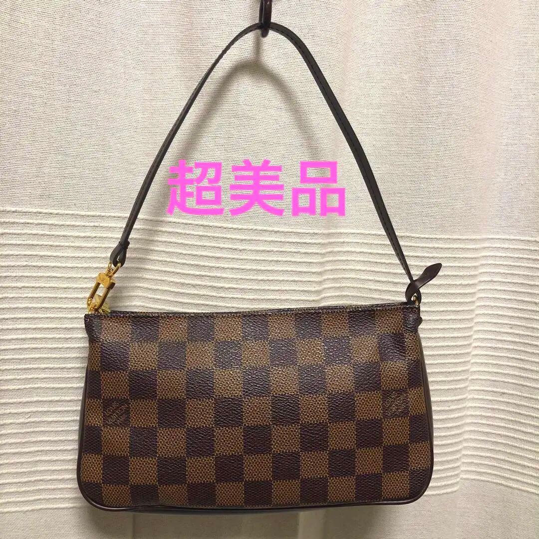 ルイ・ヴィトン ダミエ ナヴォナ アクセサリーポーチ ハンドバッグ