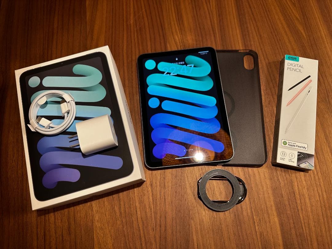 【美品・おまけ付】iPad mini 第7世代 128GB Wi-Fiモデル Apple iPad mini 第7世代 Wi-Fi 128GB MXN73JA ブルー【お取り寄せ（3