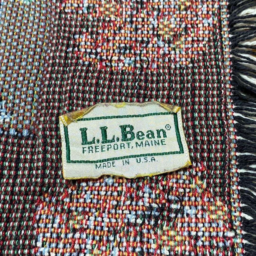 L.L.Bean アメリカ製 ヴィンテージラグマット マルチカバー タペストリー