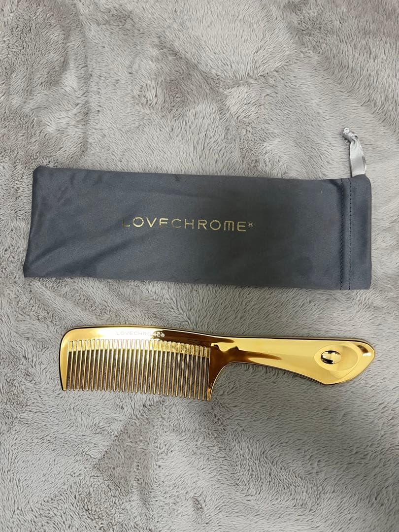 LOVECHROME ゴールドコーム 専用ポーチ付き - メルカリ