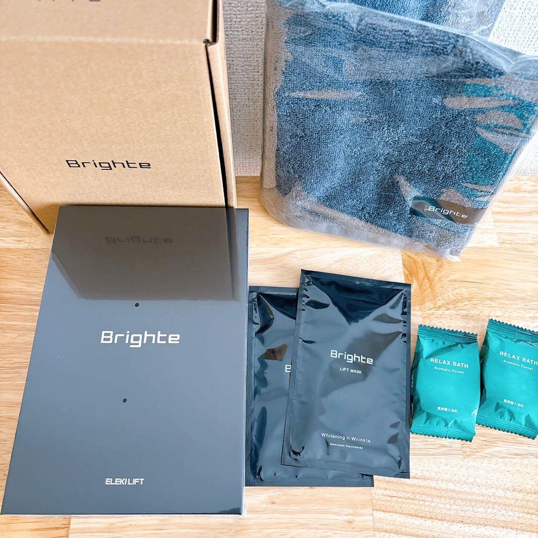 新品未開封正規品 Brighte美顔器ELEKI LIFT シートマスク入浴剤付