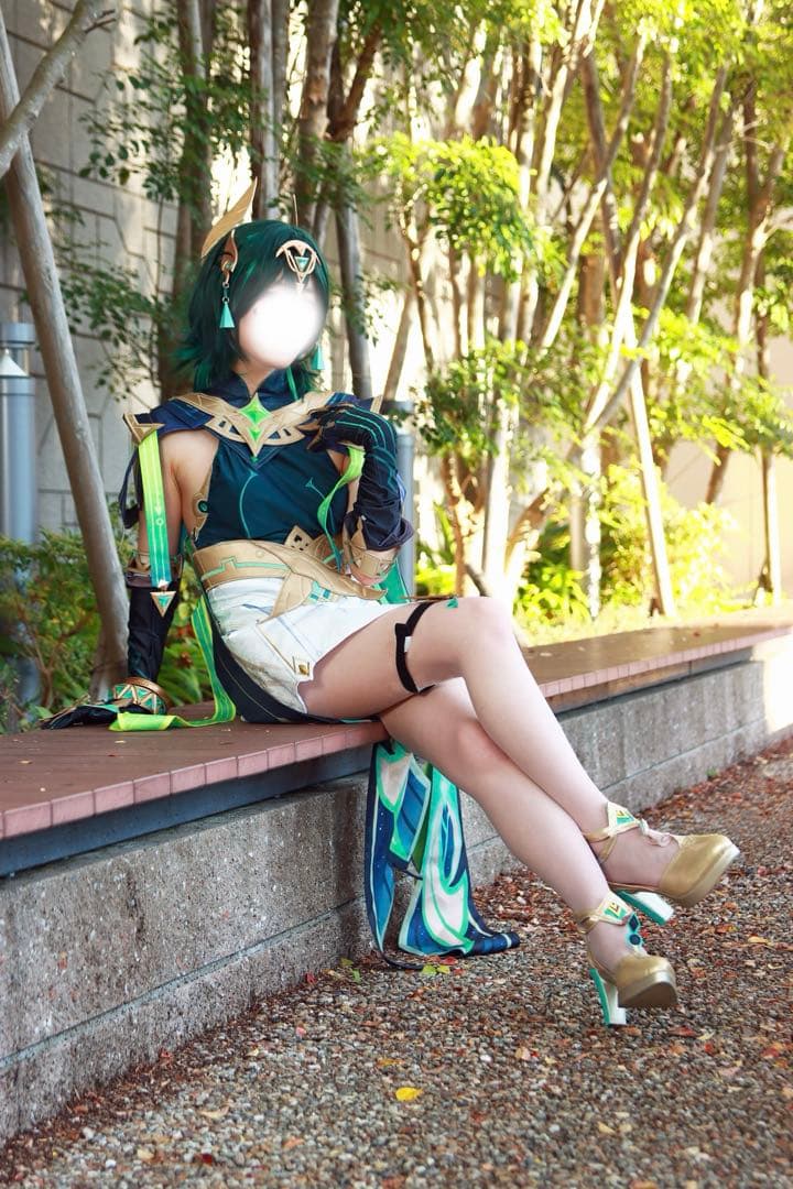 原神 ネフェル コスプレ フルセット(靴、ウィッグあり) - メルカリ