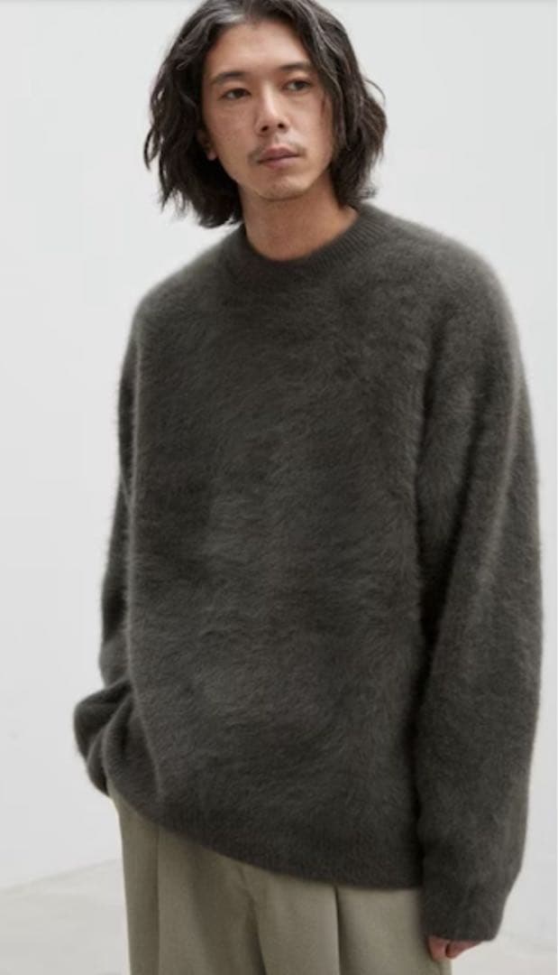 LIDNM FOX CASHMERE KNIT DEEP MOCHA - メルカリ