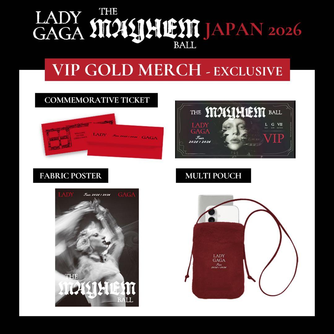 Lady Gaga VIP GOLDグッズ　フルセット 新品 LADY GAGA VIP GOLD グッズ セット - メルカリ