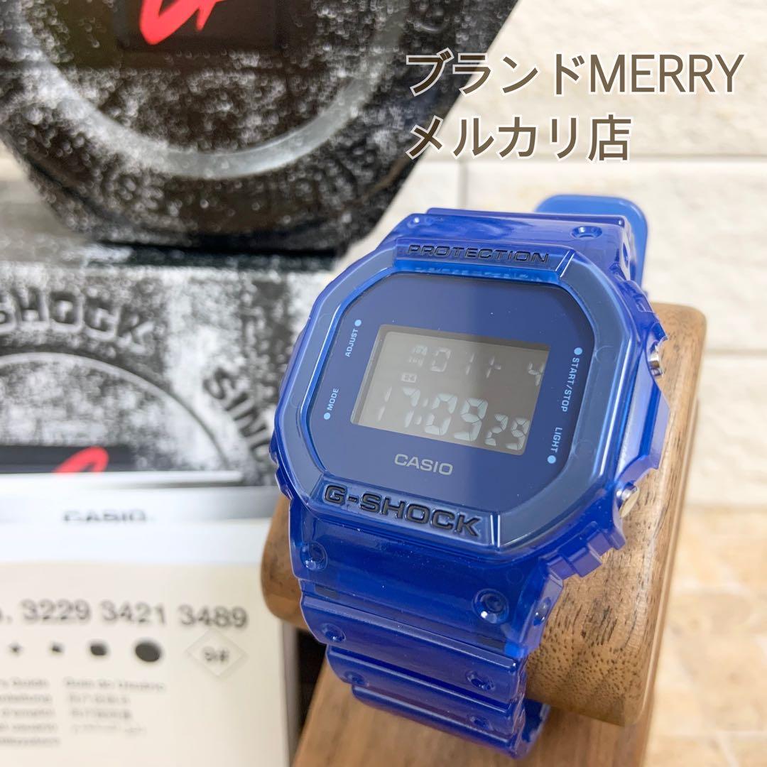 美品】カシオ G-SHOCK クリア スケルトン ブルー 青 DW-5600 - メルカリ