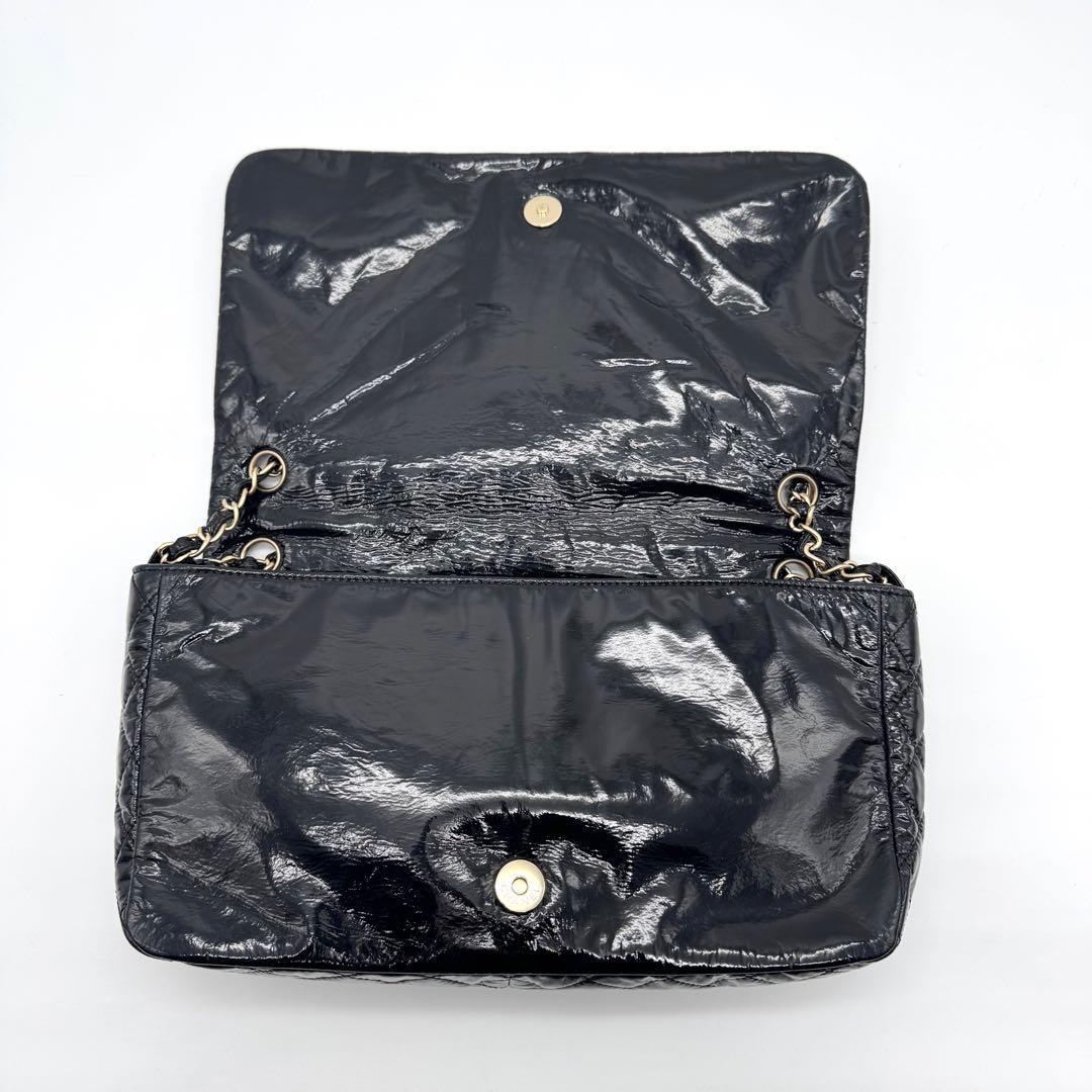 極美品 シャネル デカココ チェーン ショルダーバッグ フラップ