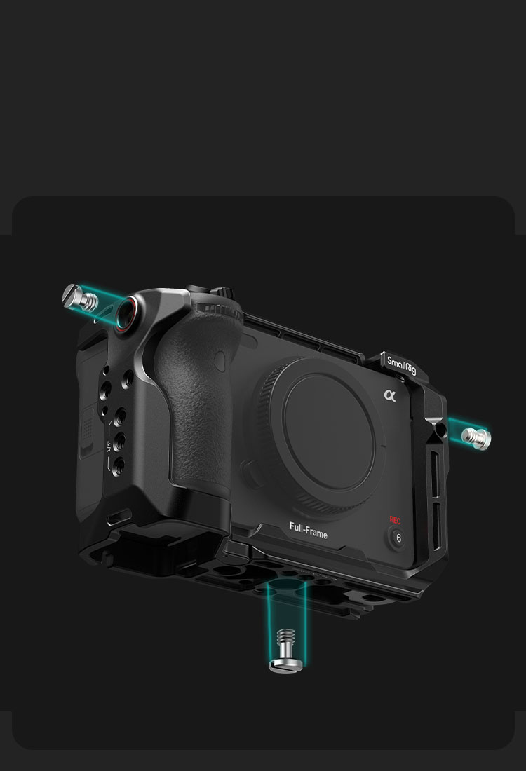 FX30/FX3 Camera Cage Kit | XLR Handle & Arca Quick-Release