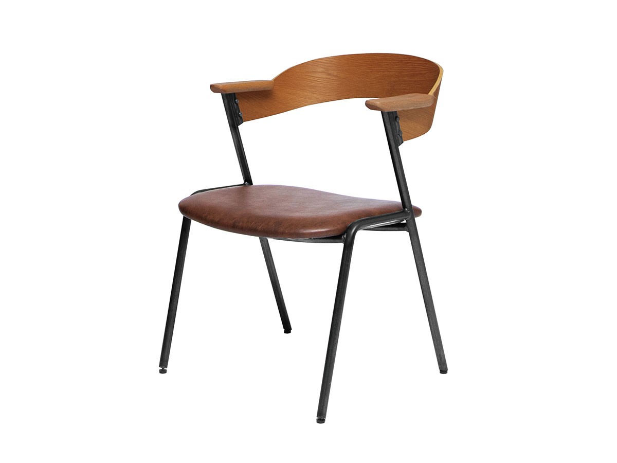 a.depeche danis short arm chair PU / アデペシュ ダニス ショート