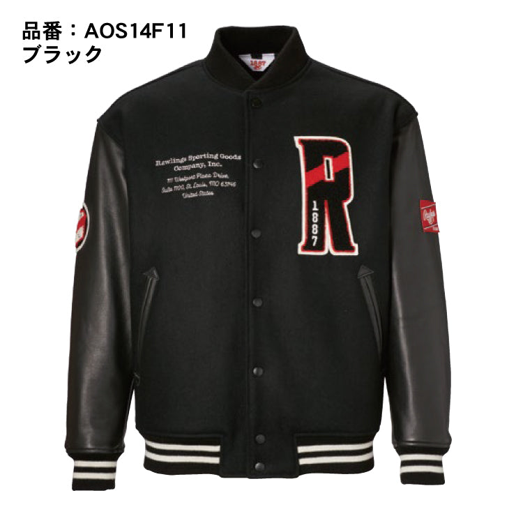 2024モデル】ローリングス メルトン バーシティジャケット GROUND RED