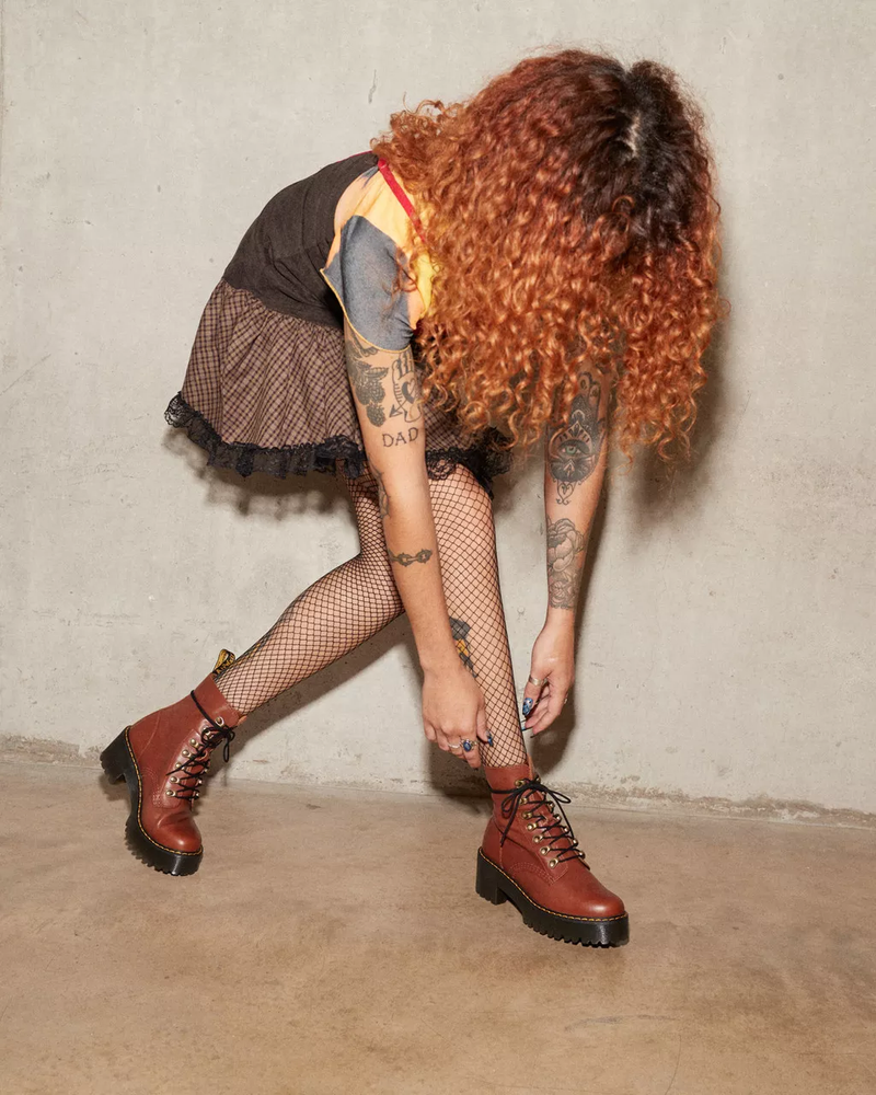 Dr. Martens Women's Leona Farrier Leather Heeled Boots - FINAL SALE